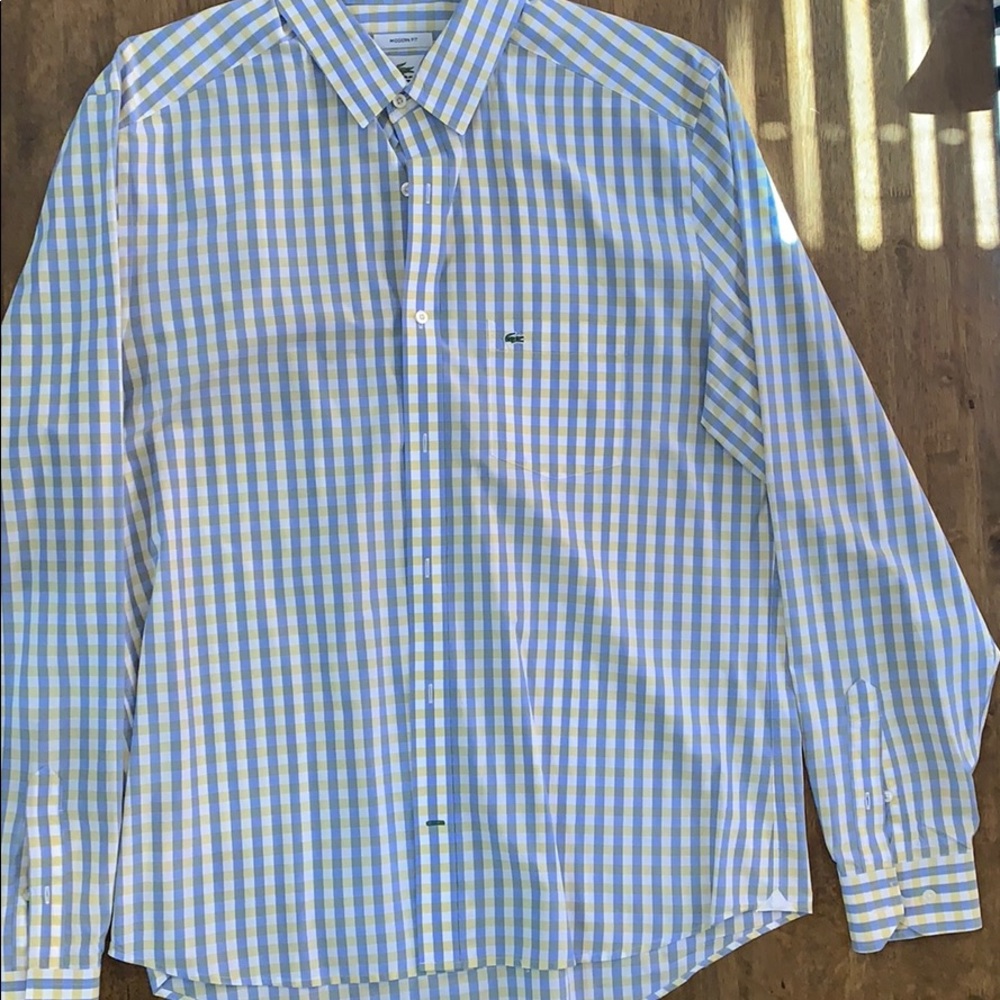 Men’s Lacoste Large button down shirt size 42
